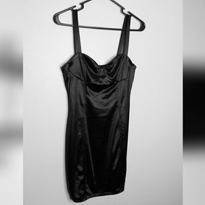 NWT Little Black satin mini dress
